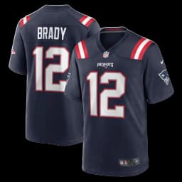 Brady Patriots navy jersey (Nike Game)