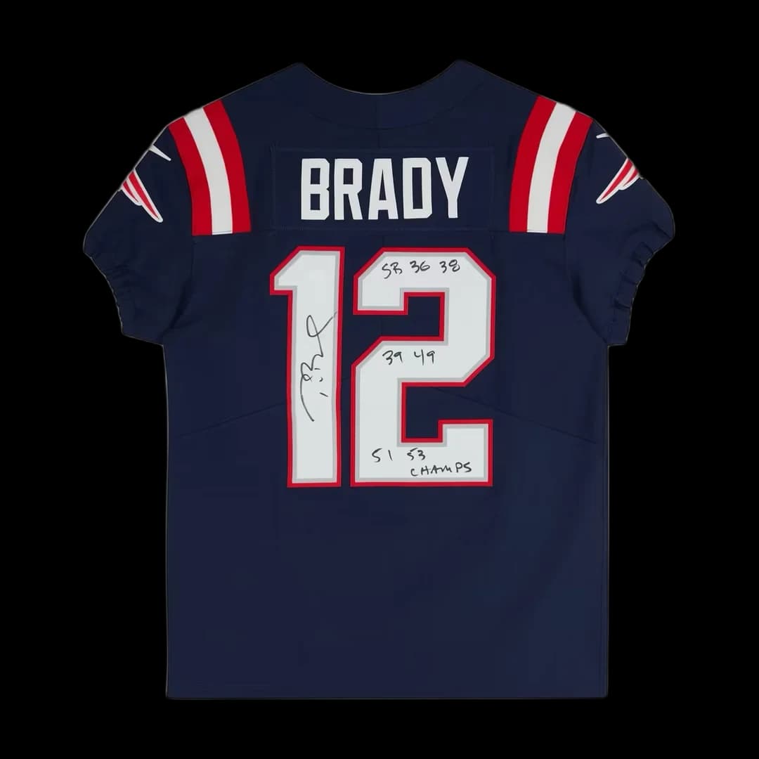 Tom Brady signed Patriots Color Rush jersey (Fanatics)