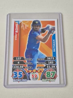 Virat Kohli 2015 Topps Cricket Attax World Cup #48