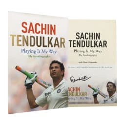 Sachin Tendulkar signed autobiography, Playing It My Way