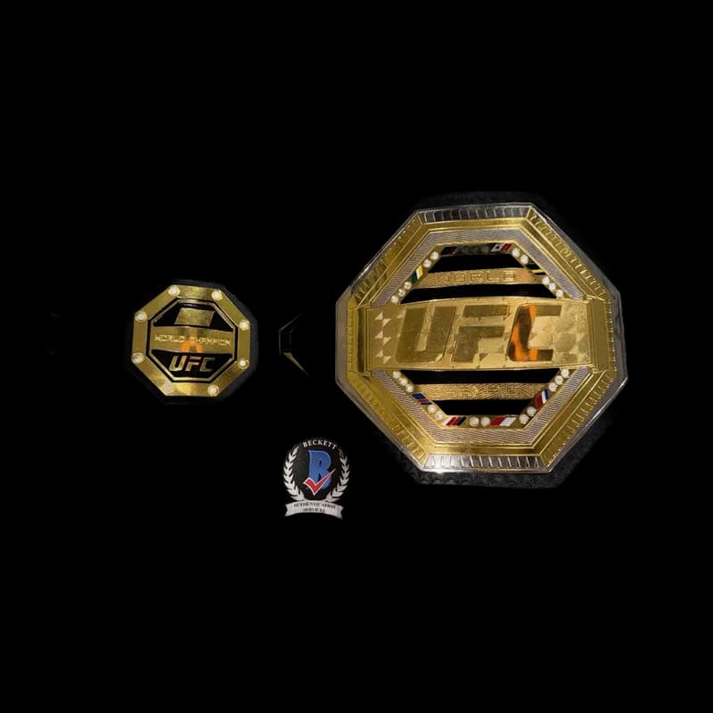 Jon Jones signed full-size UFC belt