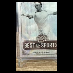 Roger Federer 2019 Leaf Best of Sports Silver Wave card