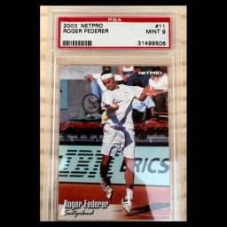 Roger Federer 2003 NetPro rookie card #11, PSA 9