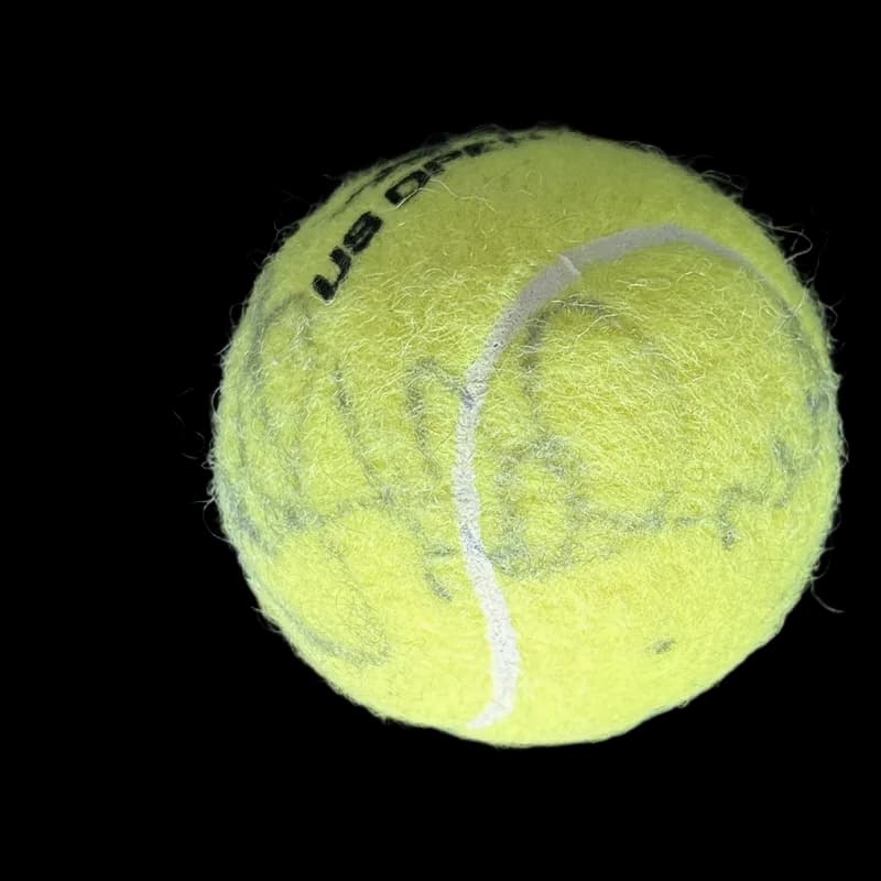 Roger Federer signed tennis ball, 2014