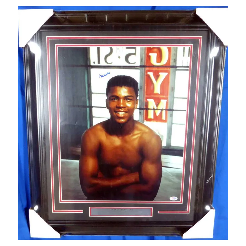 Muhammad Ali signed framed 16x20
