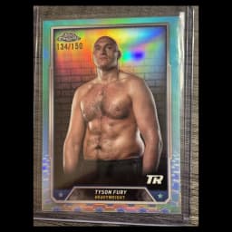 Tyson Fury 2024 Topps Chrome Aqua Refractor, numbered /150