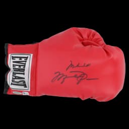 Michael Jordan and Muhammad Ali signed Everlast glove