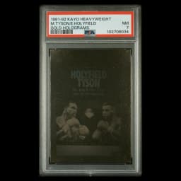 Tyson and Holyfield 1991 Kayo Gold Hologram, PSA 7