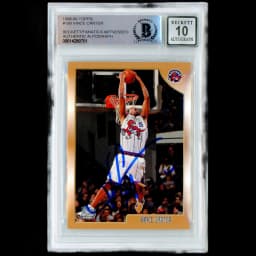Vince Carter signed rookie card BGS 10
