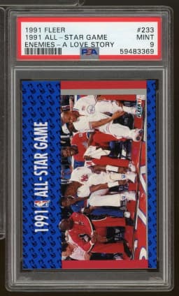 Michael Jordan 1990s Fleer or Upper Deck card, PSA 9