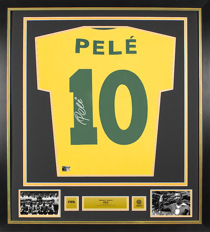 Pelé official 1970 World Cup signed and framed Brazil shirt (Icons)
