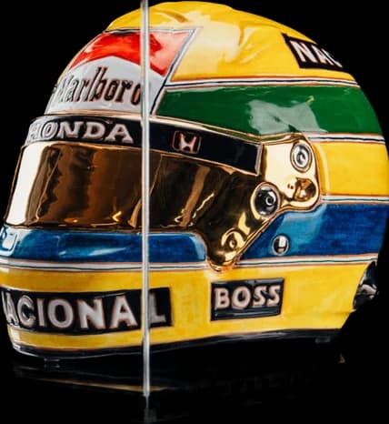 Art ceramic helmet AS 88, hand-decorated, 1 of 20