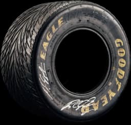 Michael Schumacher signed racing tyre