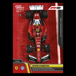 Lewis Hamilton Topps NOW 2025, numbered /5