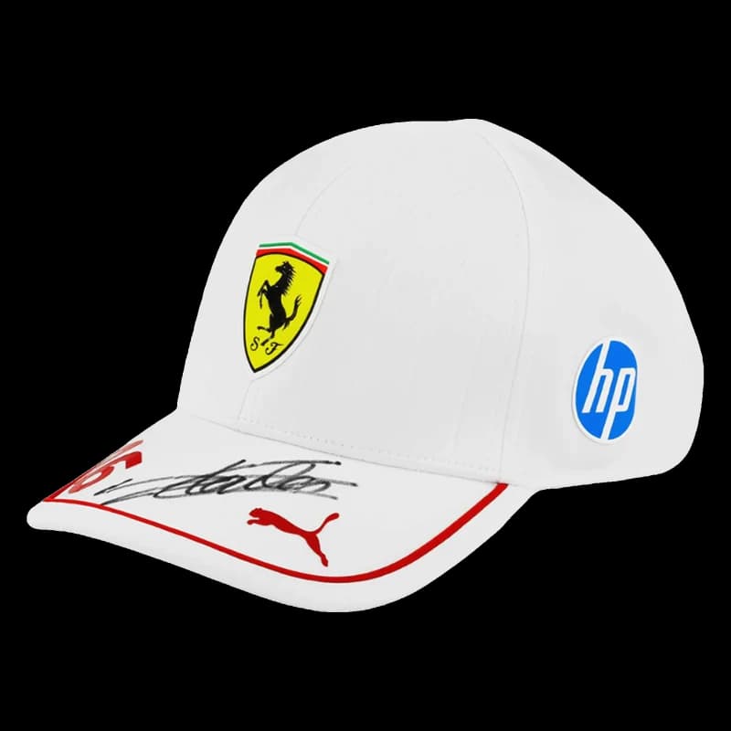 Charles Leclerc signed Miami 2025 white CL16 cap