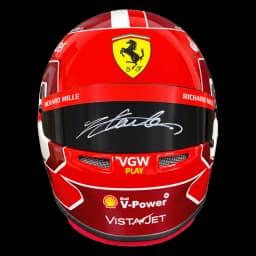 Charles Leclerc signed 2024 Ferrari Bell 1:2 helmet