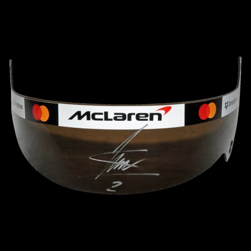 Lando Norris signed 2025 replica visor
