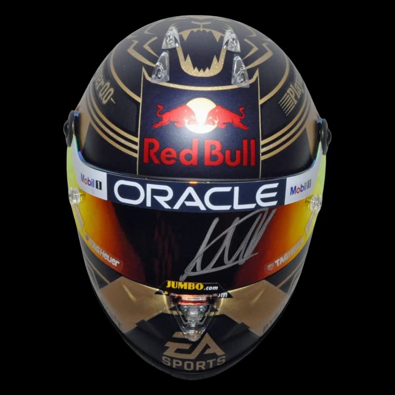 Max Verstappen signed 1:2 helmet, 2023 world champion