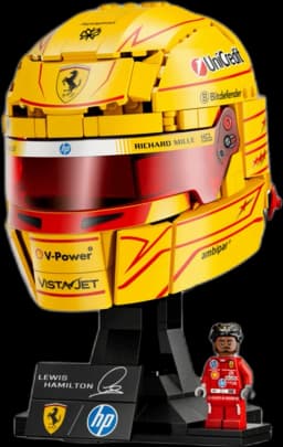 Lewis Hamilton LEGO Ferrari helmet