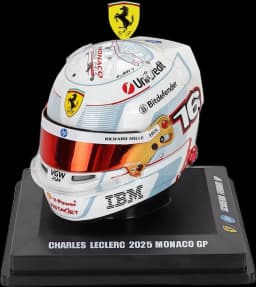 Charles Leclerc 1:5 helmet, Monaco 2025