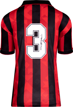 Paolo Maldini signed AC Milan 1996 retro home shirt, back signed (Icons)